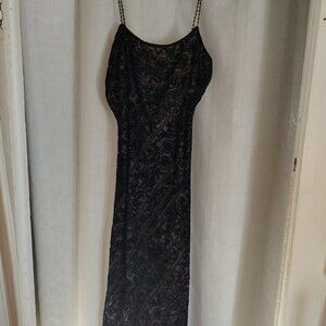Elegant cut velvet evening dress size 4